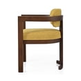 thumbnail image 6 of Miekor Furniture Indoor Upholstered Wood Dining Chair(Set of 2),Yellow+Walnut 45799, 6 of 15