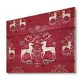 thumbnail image 1 of Design Art - Motif de Renne de Noël avec Flocons de Cristal, 1 of 5