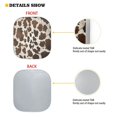 thumbnail image 2 of KUIFORTI Cow Print Car Sun Shade Windshield Funny Car Shades for Front Windows, Reusable Auto Sunshades for Most Sedans SUV and Trucks, Brown, 2 of 5