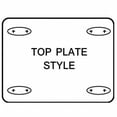 thumbnail image 4 of Manufacturer Varies Swivel NSF-Listed Plate Caster,Poly,4 in.,250 lb. 1G096, 4 of 5