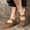 Brown, variant on Flat Sandals for Women, Women's Closed Toe Slip On Slide Sandals Comfort Sandals Flowers Soft Sole Sandals Shoes