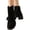 Black, variant on Slip On Chelsea Booties,Daily Short Boots,Black Sock Booties,Women Knit Sock Ankle Boots Pointed Toe Stretch Flat Booties Slip On Daily Chelsea Boots,Brown 5
