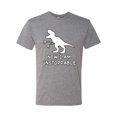 thumbnail image 2 of Wild Bobby, Unstoppable T Rex Funny, Pop Culture, Men Premium Tri Blend Tee, Premium Heather, Large, 2 of 4
