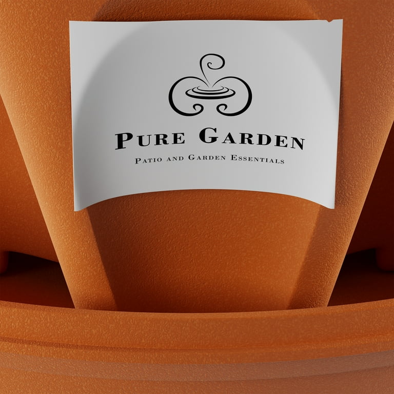 Pure Garden Stacking Planter Towe Indoor/Outdoor Vertical Herb & Vegetable Stand (Terracotta Colored) Pure Garden Stacking Planter Towe Indoor/Outdoor Vertical Herb & Vegetable Stand (Terracotta Colored)