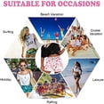 thumbnail image 2 of Summer Floral Beach Boardshorts with Pockets Swim Trunks for Women, 2 of 5