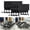 55IN-Black, variant on 2 Pack Folding Conference Table, Conference Room Tables with Sheels Modern Flip Top Rolling Meeting Table Modular Training Room Tables for Office Seminar (47in,Black)