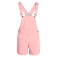 thumbnail image 5 of Overall Shorts for Men Stretchy Solid Color Romper Work Jumpsuits Pink M, 5 of 6