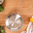 thumbnail image 5 of Triply Hammered Stainless Steel Frying Pan - 1750ml, Silver | Heavy Bottom Steel Pan For Cooking, Frying Or Sauteing - Induction & Gas Stove Friendly Fry Pan, 5 of 5
