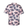 thumbnail image 4 of Xecao Tropics Palm Trees print Hawaiian shirt - a stylish short-sleeve button-down for men, perfect for casual beach and tropical outings., 4 of 9