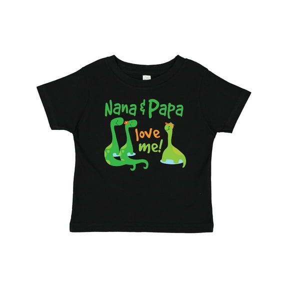Inktastic Nana Papa Love Me Grandchild Dinosaur Boys Baby T-Shirt
