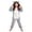 Solid, variant on Childrens Cute Girls Long Sleeve Hooded Jumpsuit Pajamas Casual Winter Warm Rompe Sleepwear