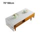 thumbnail image 4 of Mantel de Lino y algodón Bewildely Rectangular Café 70*180 cm impermeable decoración del hogar, 4 of 6