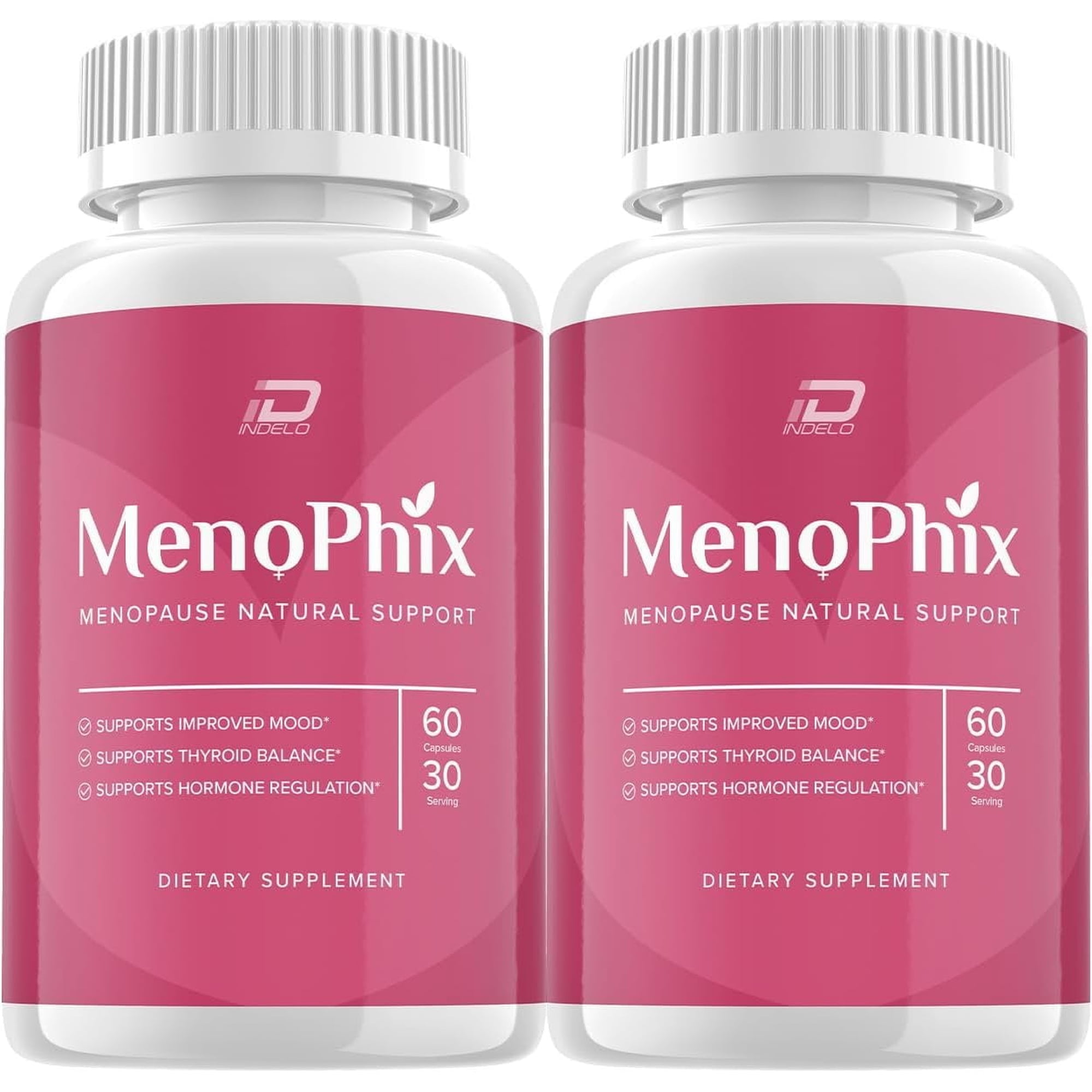 MenoPhix Menopause Natural Support Capsules - MenoPhix Supplement, MenoPhix Menopause, MenoPhix Supplements for Women Natural Support, MenoPhix Reviews 2 Pack - 120 Capsules