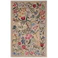 thumbnail image 2 of Safavieh Chelsea Mabelle Floral Wool Area Rug, Beige/Pink, 5'3" x 8'3", 2 of 10