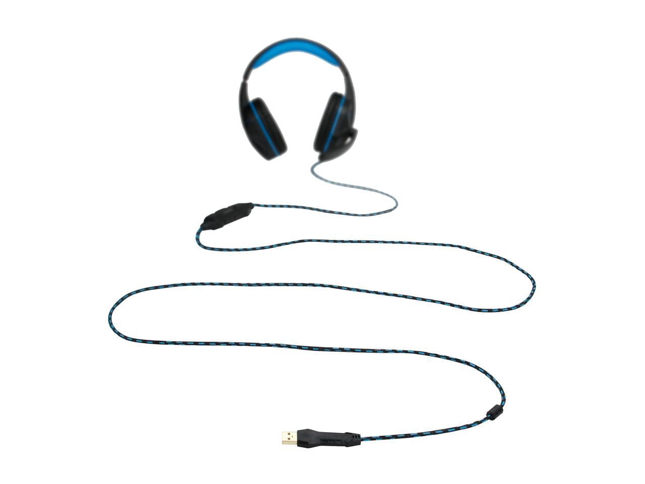 Enhance Voltaic Pro Gaming Headset - Stereo - USB - Wired - 32 Ohm - 20 Hz - 20 kHz - Over-the-ear - Binaural - Circumaural - 7 ft Cable - Omni-directional Microphone - Black, Blue