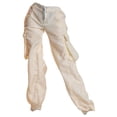 thumbnail image 1 of Fiocias Doll Miniature Pants 1/6 Scale Action Figure Loose Fit Cargo Pants Cloth Trouser Durable Realistic Accessory Suitable for Doll Collection Home Decoration Toy Photography Cosplay Beige, 1 of 6