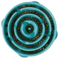 thumbnail image 3 of (2 pack) Outward Hound Fun Feeder Slo Bowl – Large 4‑Cup Capacity, Slow Feeding, Medium to Large Dogs, Non‑Slip, Turquoise, Drop Pattern, 3 of 9