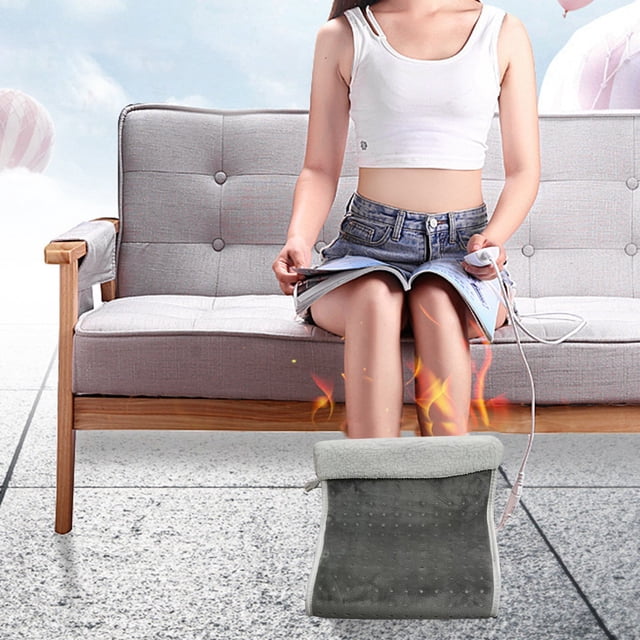 Oliegs Heated Blanket Plug In Electric Foot Warmer Foot Warmer High Top Electric Warm Shoes Office Dormitory Heated Foot Pad Foot Warmer Chocolate