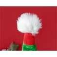 thumbnail image 5 of Chmadoxn Christmas Decorations Xmas Tree Decor Christmas Children's Hat Christmas Gift Children's Christmas Hat Christmas Stitching Red And Green Striped Plush Hat, 5 of 5