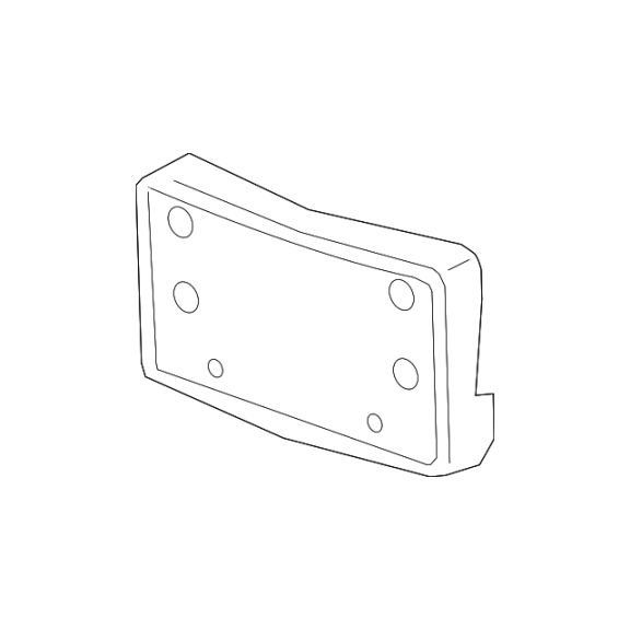 Genuine OE GM License Bracket 22757025