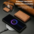 thumbnail image 5 of Allytechgroup Magnetic for Samsung Galaxy S23 Ultra Wallet Phone Case, 2 In 1 Wallet Case with Detachable Cards Holder Support Wireless Charging Shockproof Protective Back Cover for Women Men, Winered, 5 of 6