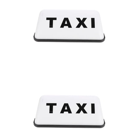 Masteelf 2pcs Universal Taxi Roof Light Sign Universal 12V LED Car Top Sign Lamp Car Roof Lights Led Marker Lights Taxi Cab Toppers Led Sign with Taxi Sign