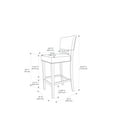 thumbnail image 3 of Linon Clayton Washed Velvet Bar Stool, 30 inch Seat Height, Multiple Colors, 3 of 3