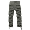 thumbnail image 6 of Cargo Pants for Men 2025 Casual Outdoor Straight Leg Sports Work Pants with Multiple Pockets Mens Trousers, 6 of 7