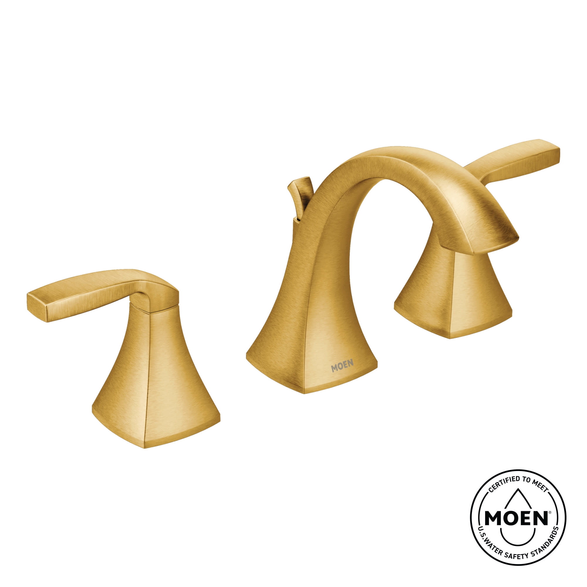 Moen Voss Brushed Gold Two-Handle Bathroom Faucet