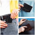 thumbnail image 3 of 4 protectores de tarjetas de vacunas de piel sintética para tarjetas de vacunas, protectores de tarjetas de piel sintética, fundas protectoras para tarjetas de visita para asegurar tus tarjetas de vacunas de 4 x 3 pulgadas (marrón, negro) Zhivalor CZBG-HY156-2, 3 of 5