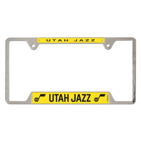 WinCraft Utah Jazz Chrome Plated Metal License Plate Frame