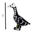 thumbnail image 3 of 23Inch Halloween Goose Outfit Glow-in-the-Dark Skeleton Porch Yard Statue Clothes Patio Lawn Decor, 3 of 7