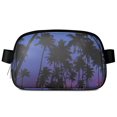 thumbnail image 1 of Boho Tropical Paradise Belt Bag – Colorful Palm Tree Fanny Pack with Hawaii Island Aesthetic, 1 of 4