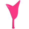 thumbnail image 1 of Urinoir de voyage pliable en silicone souple pour femme, accessoire de toilette portable et d'urgence (rose), 1 of 4