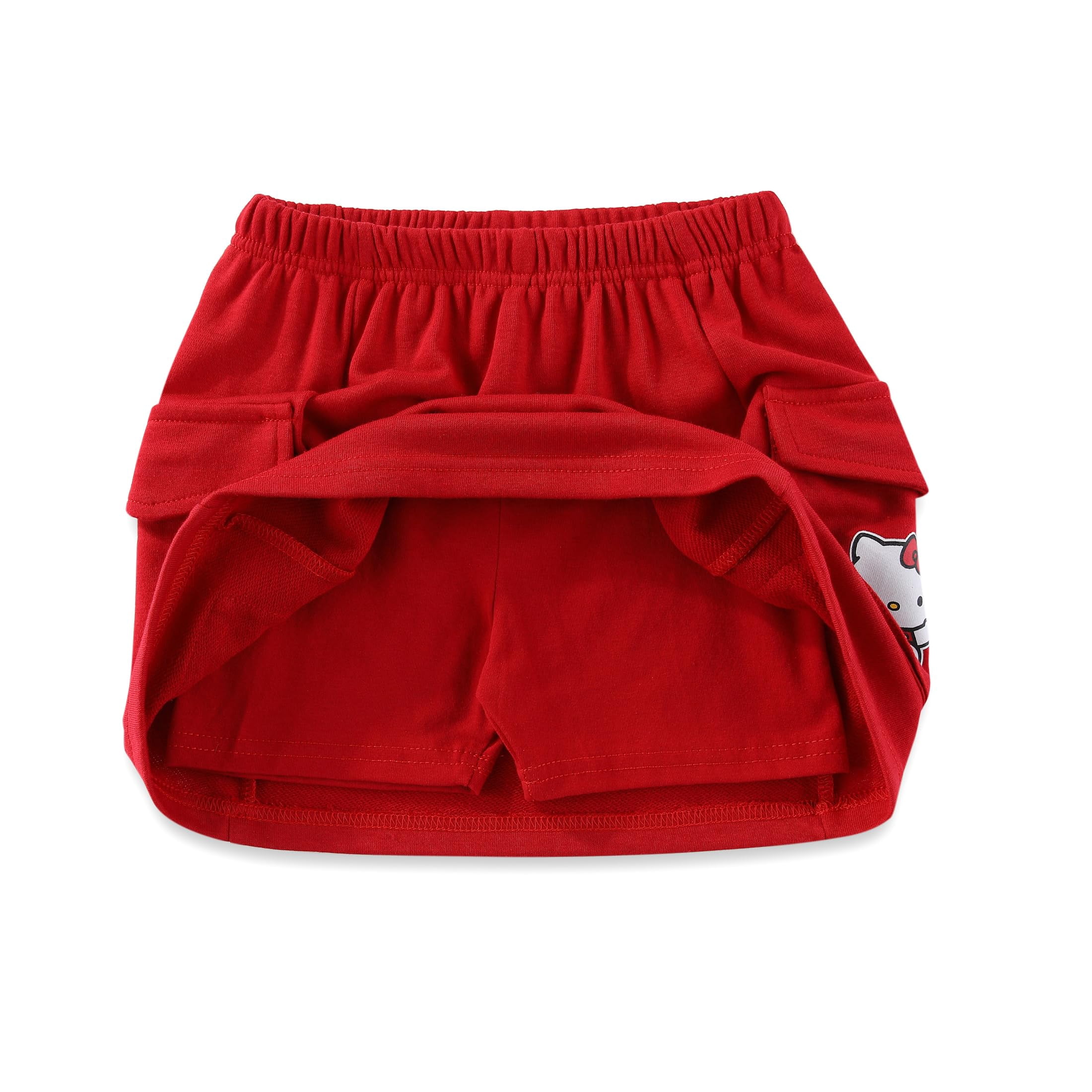 Hello Kitty Sanrio Girls French Terry Sweatshirt and Skort Skirt Set (Girls), 2 Piece Set, Sizes 4-12