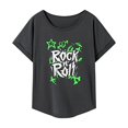 thumbnail image 1 of Camiseta para mujer Ropa cómoda de verano Camisa con cuello redondo para trabajo en la calle Senderismo L, 1 of 7
