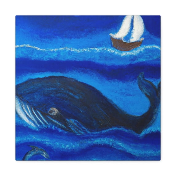 Whale in Neoclassicism - Canvas