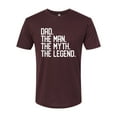 thumbnail image 2 of Wild Bobby, Dad The Man The Myth The Legend Father's Day Mens Premium Tri Blend Tee, Cardinal, Small, 2 of 6