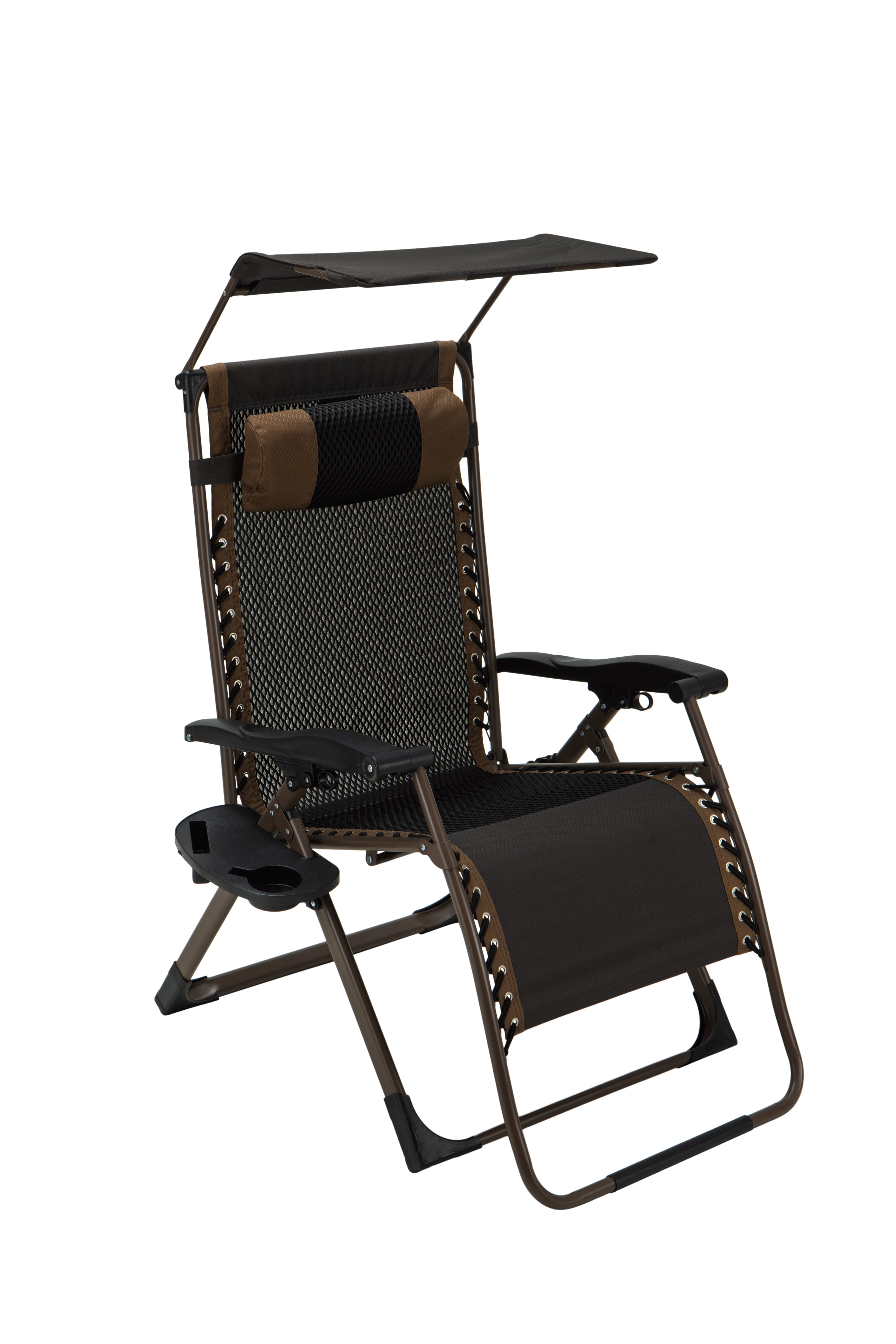 Yoli Zero Gravity XL Shade Folding Chair 2-Pack, Brown