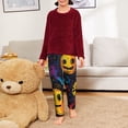 thumbnail image 6 of Xecao Playful Ghosts Night Sky Print Teenagers' Pajama Pants Long Sleep Pants Soft Elastic Waist Pajama Bottoms Elastic waist with 2 Pockets 5-16 Years-Small, 6 of 6