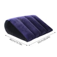 thumbnail image 3 of Inflatable Wedge Pillow with Pump for Comfort and Support, Portable Travel Cushion for Home and Office Use, Navy Blue, 3 of 5