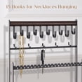 thumbnail image 4 of Soporte organizador de joyas ProCase, 6 niveles, 20 x 12 x 34 cm, negro, 4 of 8