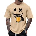 thumbnail image 2 of T Shirts for Men 2026 Summer Casual Short Sleeve Crewneck Ghost Face Drinking Graphic Tees Lover Tshirt, 2 of 4