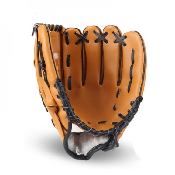 Pretty Comy Baseball Glove Softball Practice Equipment Size 10.5/11.5/12.5 Right Hand for Child Youth Adult Man Woman Train Three colors