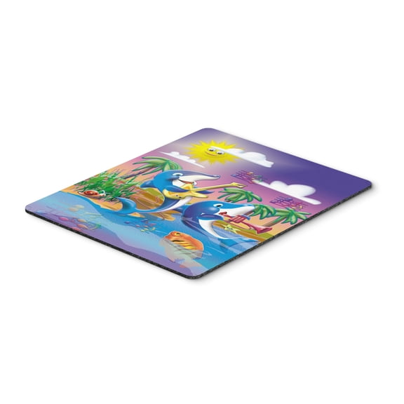 Carolines Treasures APH2485MP Dolphins Playing Music Mouse Pad Hot Pad or Trivet Large multicolor