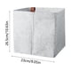 thumbnail image 3 of Cesta de almacenamiento de franela gris - Organizador de tela para cocina, armario y dormitorio - Caja rectangular de 9x10 pulgadas, 3 of 6