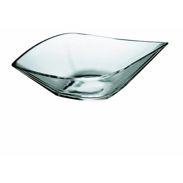 14.75 x 8.7 in. Leaf Glass Bowl, Clear