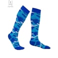 thumbnail image 3 of Gustave 1Pair Camo Compression Socks Nursing Performance Socks for Edema,Diabetic, Varicose Veins,Running Marathon Camouflage Pressure Socks "Blue, L/XL", 3 of 6