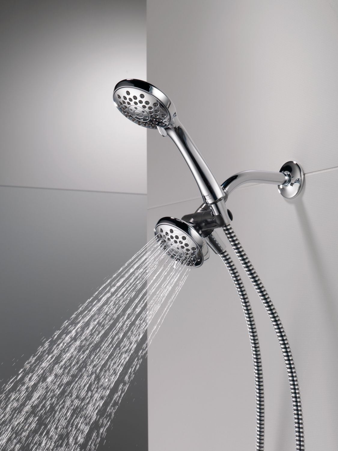 Peerless 3-Setting Shower Combo Pack in Chrome, Touch-Clean® spray