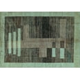 thumbnail image 1 of Ahgly Company Indoor Rectangle Abstract Light Blue Modern Area Rugs, 6' x 9', 1 of 4